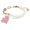 Bracelet Teddy Crystal Pearl, ours, rose, plaqué or rose Bracelet Teddy Crystal Pearl, ours, rose, plaqué or rose