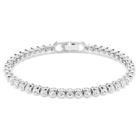 Bracelet tennis Imber Emily, taille ronde, blanc, plaqué rhodium Bracelet tennis Imber Emily, taille ronde, blanc, plaqué rhodium