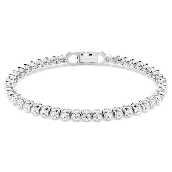 Bracelet tennis Imber Emily, taille ronde, blanc, plaqué rhodium Bracelet tennis Imber Emily, taille ronde, blanc, plaqué rhodium