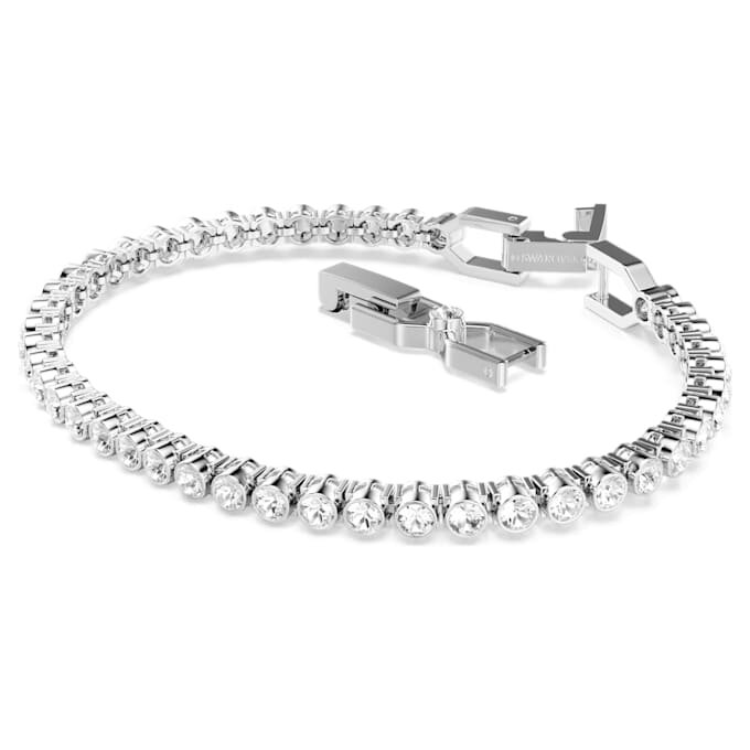 Bracelet tennis Imber Emily, taille ronde, blanc, plaqué rhodium Bracelet tennis Imber Emily, taille ronde, blanc, plaqué rhodium