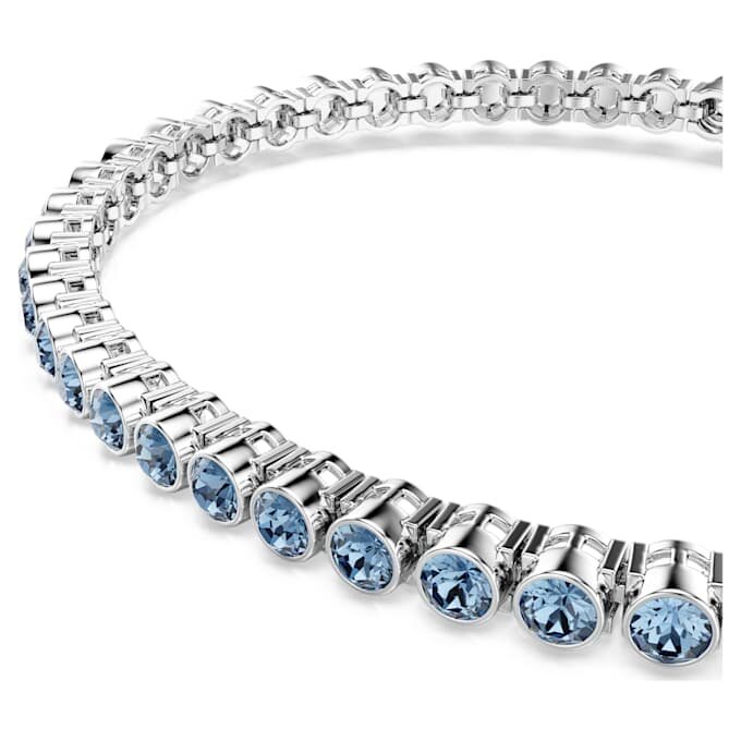 Bracelet tennis Imber Emily, taille ronde, bleu, plaqué rhodium Bracelet tennis Imber Emily, taille ronde, bleu, plaqué rhodium