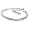 Bracelet tennis Imber Emily, taille ronde, bleu, plaqué rhodium Bracelet tennis Imber Emily, taille ronde, bleu, plaqué rhodium