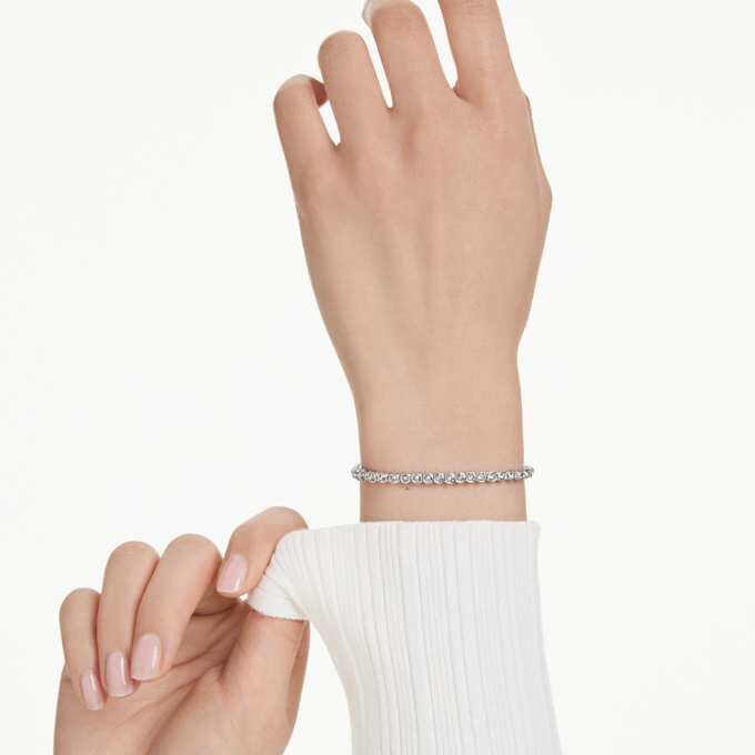 Bracelet tennis Imber Emily, taille ronde, noir, plaqué rhodium Bracelet tennis Imber Emily, taille ronde, noir, plaqué rhodium