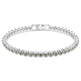 Bracelet tennis Imber Emily, taille ronde, noir, plaqué rhodium Bracelet tennis Imber Emily, taille ronde, noir, plaqué rhodium
