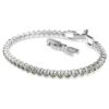 Bracelet tennis Imber Emily, taille ronde, noir, plaqué rhodium Bracelet tennis Imber Emily, taille ronde, noir, plaqué rhodium