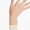 Bracelet tennis Imber, taille ronde, blanc, plaqué rhodium Bracelet tennis Imber, taille ronde, blanc, plaqué rhodium