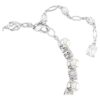 Bracelet tennis Matrix Crystal Pearl, taille ronde, blanc, plaqué rhodium Bracelet tennis Matrix Crystal Pearl, taille ronde, blanc, plaqué rhodium