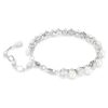 Bracelet tennis Matrix Crystal Pearl, taille ronde, blanc, plaqué rhodium Bracelet tennis Matrix Crystal Pearl, taille ronde, blanc, plaqué rhodium