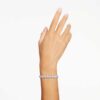 Bracelet tennis Matrix, taille poire, blanc, plaqué rhodium Bracelet tennis Matrix, taille poire, blanc, plaqué rhodium