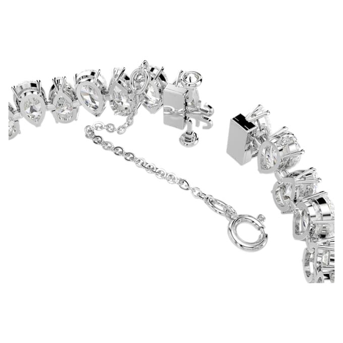 Bracelet tennis Matrix, taille poire, blanc, plaqué rhodium Bracelet tennis Matrix, taille poire, blanc, plaqué rhodium