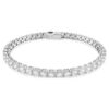Bracelet tennis Matrix, taille ronde, blanc, plaqué rhodium Bracelet tennis Matrix, taille ronde, blanc, plaqué rhodium