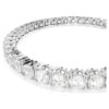 Bracelet tennis Matrix, taille ronde, blanc, plaqué rhodium Bracelet tennis Matrix, taille ronde, blanc, plaqué rhodium
