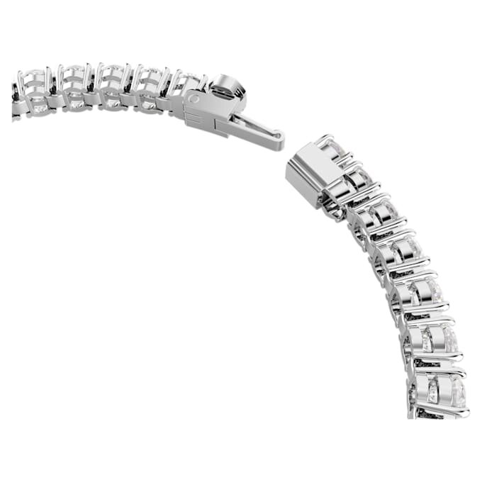 Bracelet tennis Matrix, taille ronde, blanc, plaqué rhodium Bracelet tennis Matrix, taille ronde, blanc, plaqué rhodium