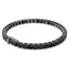 Bracelet tennis Matrix, taille ronde, noir, plaqué ruthénium Bracelet tennis Matrix, taille ronde, noir, plaqué ruthénium