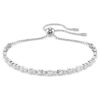 Bracelet tennis Matrix, tailles rondes mélangées, blanc, plaqué rhodium Bracelet tennis Matrix, tailles rondes mélangées, blanc, plaqué rhodium