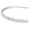 Bracelet tennis Matrix, tailles rondes mélangées, blanc, plaqué rhodium Bracelet tennis Matrix, tailles rondes mélangées, blanc, plaqué rhodium