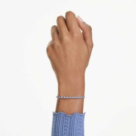 bracelet tennis matrix tailles rondes mlanges bleu plaqu rhodium 1 280x280 - Bracelet tennis Matrix, tailles rondes m&eacute;lang&eacute;es, bleu, plaqu&eacute; rhodium