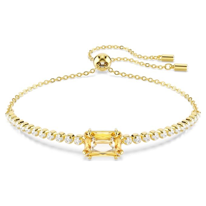 Bracelet tennis Matrix, tailles variées, caramel, plaqué or Bracelet tennis Matrix, tailles variées, caramel, plaqué or