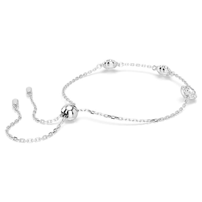 Bracelet Una Angelic à motifs double face taille ronde, blanc, plaqué rhodium Bracelet Una Angelic à motifs double face taille ronde, blanc, plaqué rhodium