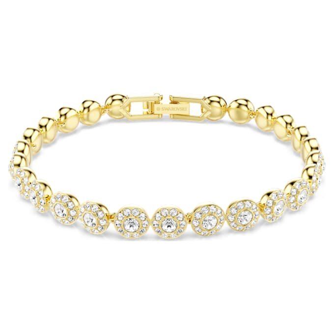 Bracelet Una Angelic, taille ronde, blanc, plaqué or Bracelet Una Angelic, taille ronde, blanc, plaqué or