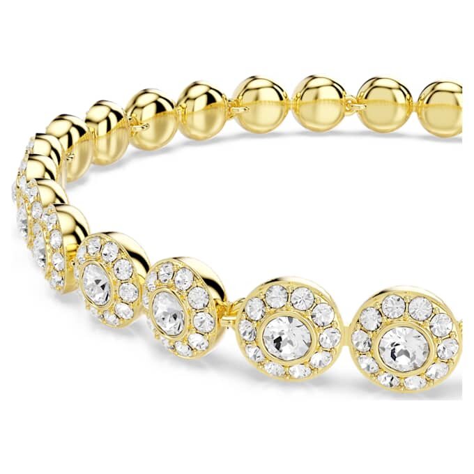Bracelet Una Angelic, taille ronde, blanc, plaqué or Bracelet Una Angelic, taille ronde, blanc, plaqué or