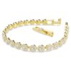 Bracelet Una Angelic, taille ronde, blanc, plaqué or Bracelet Una Angelic, taille ronde, blanc, plaqué or