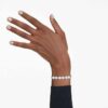 Bracelet Una Angelic, taille ronde, blanc, plaqué rhodium Bracelet Una Angelic, taille ronde, blanc, plaqué rhodium