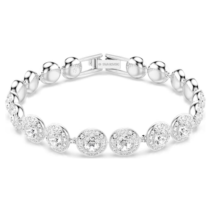 Bracelet Una Angelic, taille ronde, blanc, plaqué rhodium Bracelet Una Angelic, taille ronde, blanc, plaqué rhodium