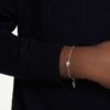 Bracelet Una Angelic, taille ronde, blanc, plaqué rhodium Bracelet Una Angelic, taille ronde, blanc, plaqué rhodium