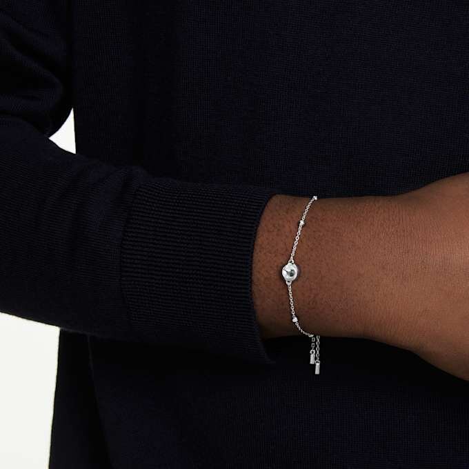 Bracelet Una Angelic, taille ronde, blanc, plaqué rhodium Bracelet Una Angelic, taille ronde, blanc, plaqué rhodium