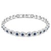 Bracelet Una Angelic, taille ronde, bleu, plaqué rhodium Bracelet Una Angelic, taille ronde, bleu, plaqué rhodium