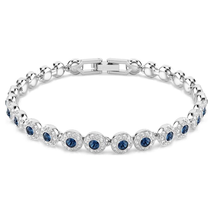 Bracelet Una Angelic, taille ronde, bleu, plaqué rhodium Bracelet Una Angelic, taille ronde, bleu, plaqué rhodium