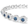 Bracelet Una Angelic, taille ronde, bleu, plaqué rhodium Bracelet Una Angelic, taille ronde, bleu, plaqué rhodium