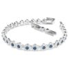 Bracelet Una Angelic, taille ronde, bleu, plaqué rhodium Bracelet Una Angelic, taille ronde, bleu, plaqué rhodium