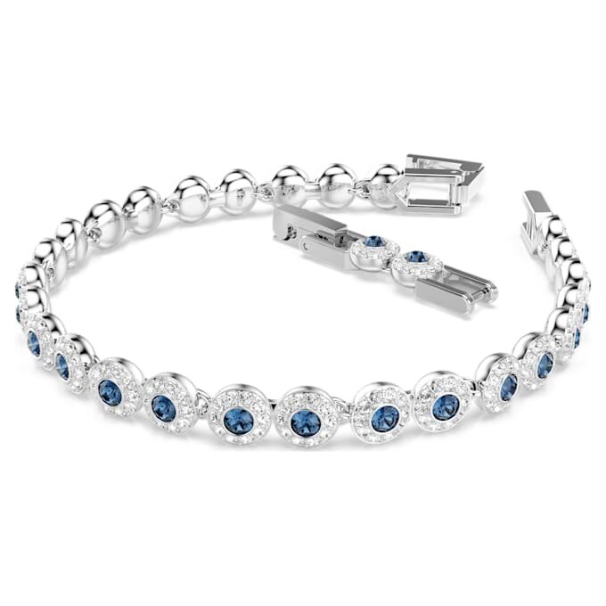 Bracelet Una Angelic, taille ronde, bleu, plaqué rhodium Bracelet Una Angelic, taille ronde, bleu, plaqué rhodium