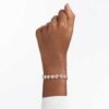 Bracelet Una Angelic, taille ronde, pavé, taille moyenne, blanc, plaqué or rose Bracelet Una Angelic, taille ronde, pavé, taille moyenne, blanc, plaqué or rose