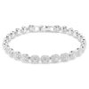 Bracelet Una Angelic, taille ronde, petit, blanc, plaqué rhodium Bracelet Una Angelic, taille ronde, petit, blanc, plaqué rhodium