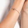 Bracelet Una Clover, rose, plaqué or rose Bracelet Una Clover, rose, plaqué or rose