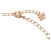 Bracelet Una, taille ronde, forme ovale, blanc, plaqué or rose Bracelet Una, taille ronde, forme ovale, blanc, plaqué or rose