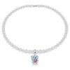 Breloque Idyllia, tailles variées, ours en peluche, bleu, plaqué rhodium Breloque Idyllia, tailles variées, ours en peluche, bleu, plaqué rhodium