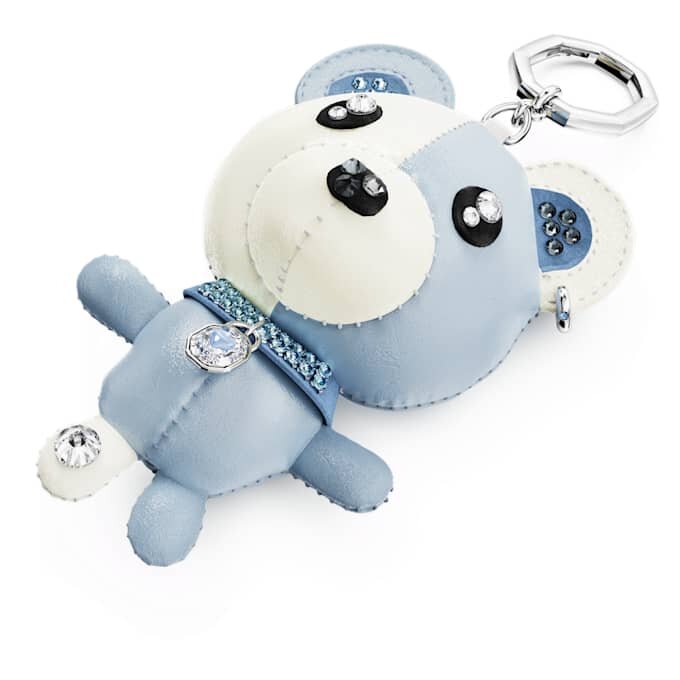 Breloque « Teddy Bag » en forme d’ours, bleue, plaquée rhodium Breloque « Teddy Bag » en forme d’ours, bleue, plaquée rhodium
