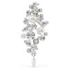 Broche Constella « Crystal Pearl », taille ronde, blanche, plaquée rhodium Broche Constella « Crystal Pearl », taille ronde, blanche, plaquée rhodium