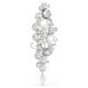 Broche Constella « Crystal Pearl », taille ronde, blanche, plaquée rhodium Broche Constella « Crystal Pearl », taille ronde, blanche, plaquée rhodium