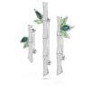 Broche Dellium Bambou, verte, plaquée rhodium Broche Dellium Bambou, verte, plaquée rhodium