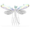 Broche et accessoire pour cheveux Ariana Grande X Swarovski : perle en cristal, tailles variées, libellule, blanc, plaqué rhodium Broche et accessoire pour cheveux Ariana Grande X Swarovski : perle en cristal, tailles variées, libellule, blanc, plaqué rhodium