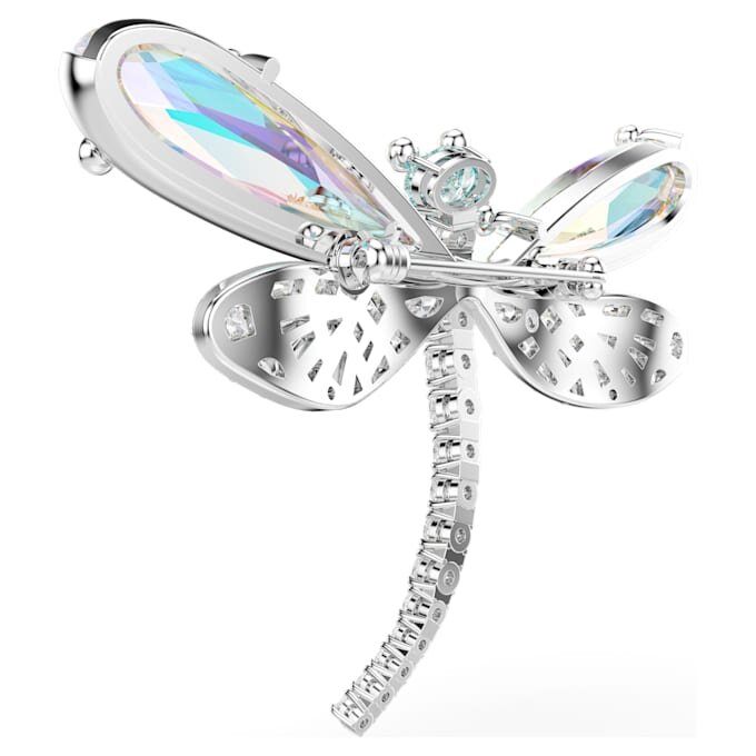 Broche et accessoire pour cheveux Ariana Grande X Swarovski : perle en cristal, tailles variées, libellule, blanc, plaqué rhodium Broche et accessoire pour cheveux Ariana Grande X Swarovski : perle en cristal, tailles variées, libellule, blanc, plaqué rhodium