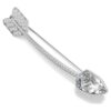 Broche Idyllia, tailles variées, flèche, blanche, plaquée rhodium Broche Idyllia, tailles variées, flèche, blanche, plaquée rhodium