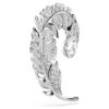 Broche Idyllia, tailles variées, plume, plaquée rhodium