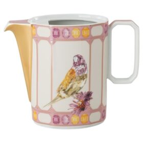 Cafetière Idyllia en porcelaine, motif « Crystal Print », oiseau, multicolore