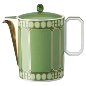 Cafetière Signum en porcelaine, verte